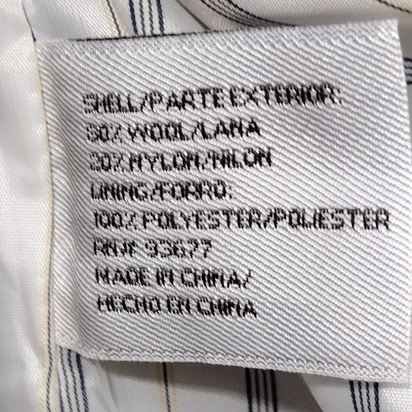 Worthington Wool Blend Classic Trench Coat Womens M Gray Preppy Dark Academia - Picture 9 of 9